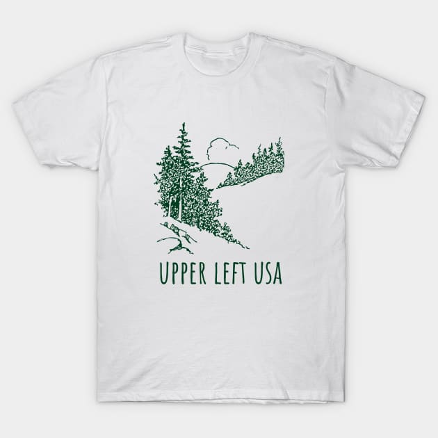 Upper left USA T-Shirt by Kutaitum